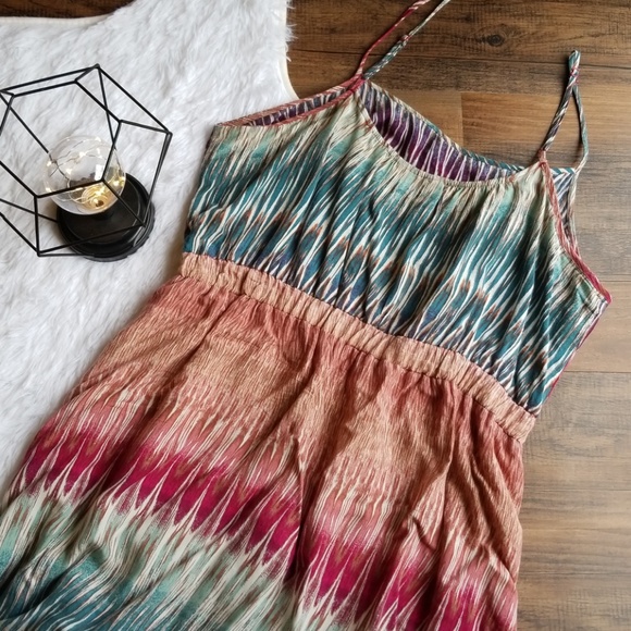 a.n.a High Low Dress XL Multi Colored Ruffle - Picture 6 of 7